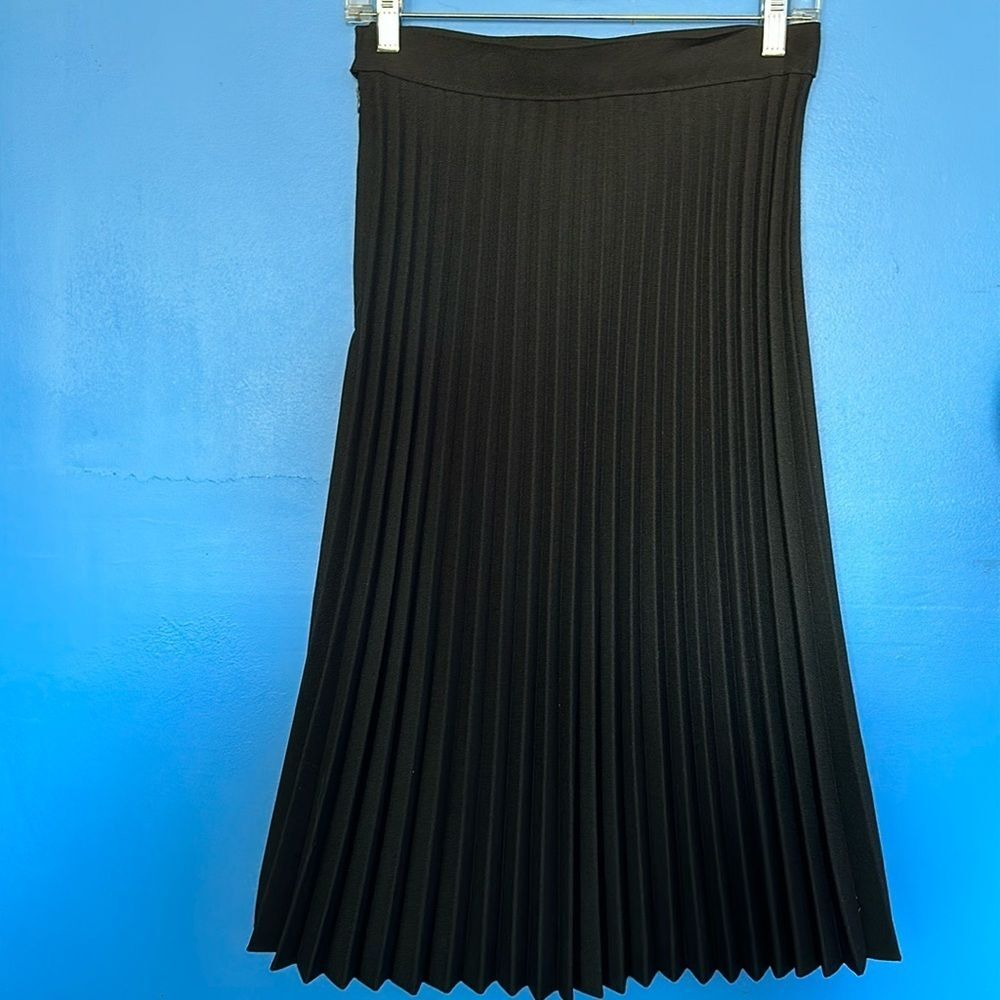 Maritza Women’s Black Pleated Skirt Size 9/10 Chic Office or Everyday
